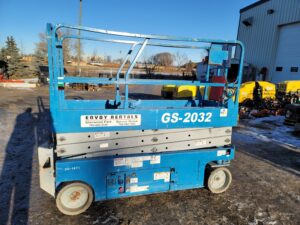 used scissor lift genie gs-2032 rental equipment