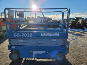 used scissor lift genie gs-2032 rental equipment