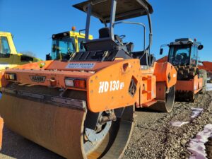 used hamm double drum roller compaction