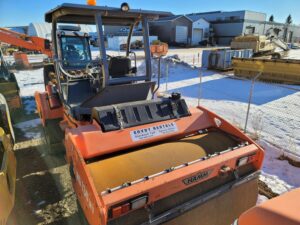 used hamm double drum roller compaction